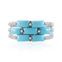 Sleeping Beauty-Türkis-Silberring (Faszination Türkis)