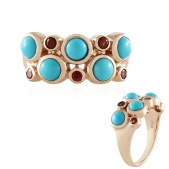 Sleeping Beauty-Türkis-Silberring (KM by Juwelo)