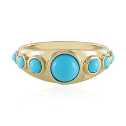 Sleeping Beauty-Türkis-Silberring