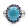 Sleeping Beauty-Türkis-Silberring (Faszination Türkis)