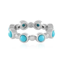 Sleeping Beauty-Türkis-Silberring