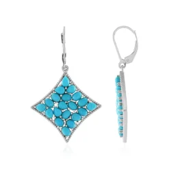 Sleeping Beauty-Türkis-Silberohrringe (Faszination Türkis)