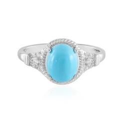 Sleeping Beauty-Türkis-Silberring