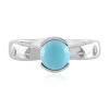 Sleeping Beauty-Türkis-Silberring