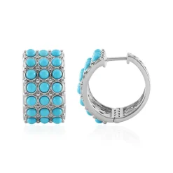 Sleeping Beauty-Türkis-Silberohrringe (Faszination Türkis)