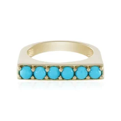 Sleeping Beauty-Türkis-Silberring