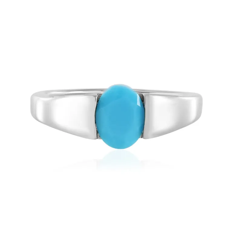 Sleeping Beauty-Türkis-Silberring
