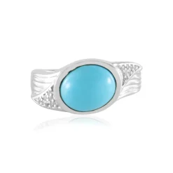 Sleeping Beauty-Türkis-Silberring