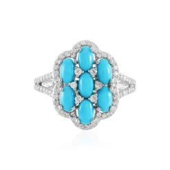 Sleeping Beauty-Türkis-Silberring (Faszination Türkis)