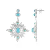 Sleeping Beauty-Türkis-Silberohrringe (Dallas Prince Designs)