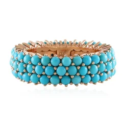 Sleeping Beauty-Türkis-Silberring