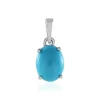Sleeping Beauty-Türkis-Silberanhänger