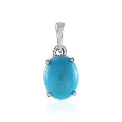 Sleeping Beauty-Türkis-Silberanhänger