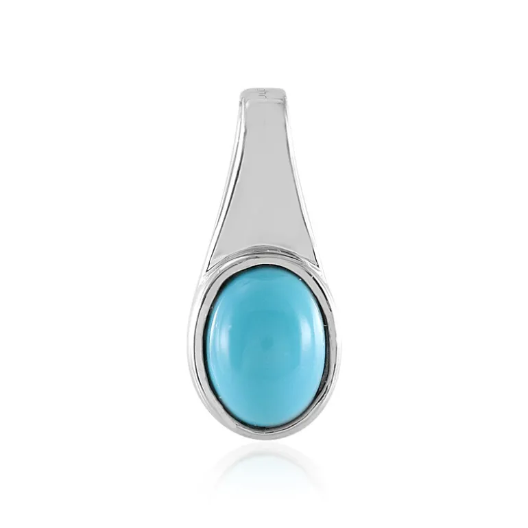 Sleeping Beauty-Türkis-Silberanhänger