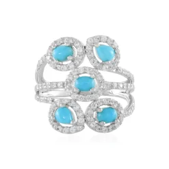 Sleeping Beauty-Türkis-Silberring (Faszination Türkis)