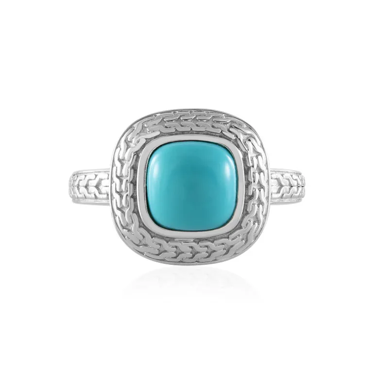 Sleeping Beauty-Türkis-Silberring