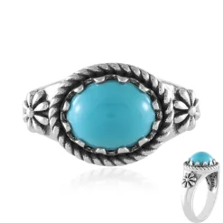 Sleeping Beauty-Türkis-Silberring (Desert Chic)