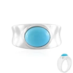 Sleeping Beauty-Türkis-Silberring