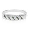 Smaragdgrüner Diamant-Silberring