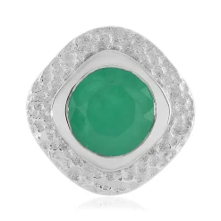 Socoto-Smaragd-Silberanhänger