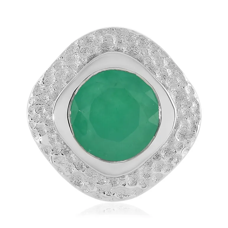 Socoto-Smaragd-Silberanhänger