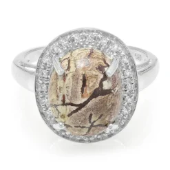 Sonora-Dendriten-Jaspis-Silberring