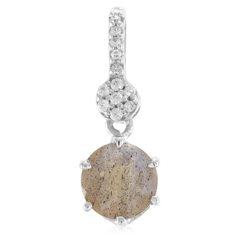 Spektrolith-Silberanhänger