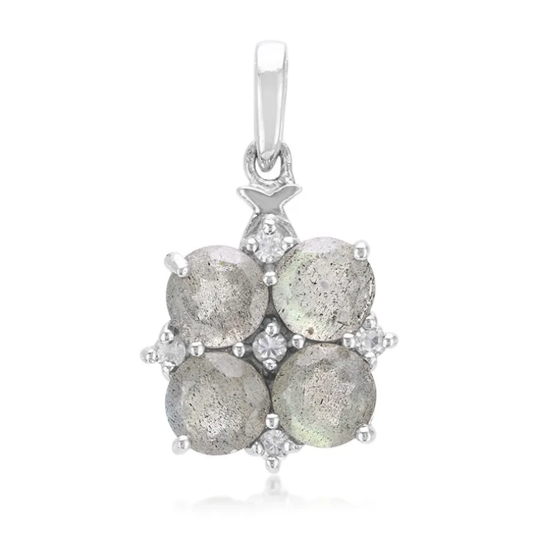 Spektrolith-Silberanhänger