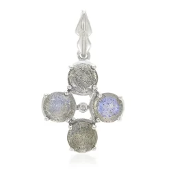 Spektrolith-Silberanhänger