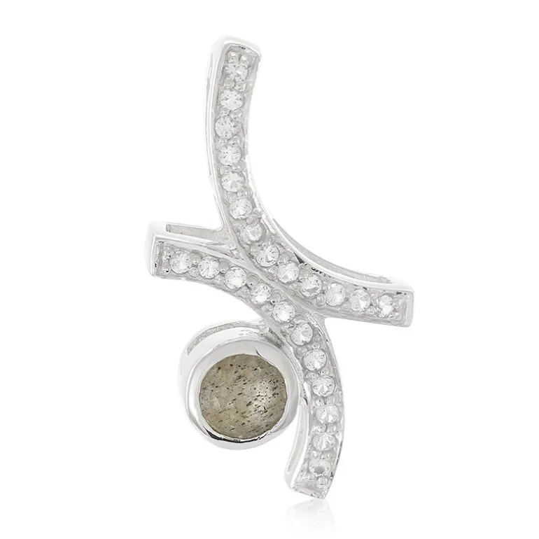 Spektrolith-Silberanhänger