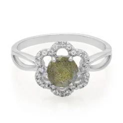 Spektrolith-Silberring