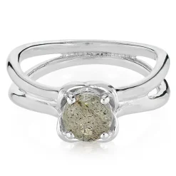 Spektrolith-Silberring