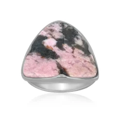 Sulawesi-Rhodonit-Silberring (Bali Barong)