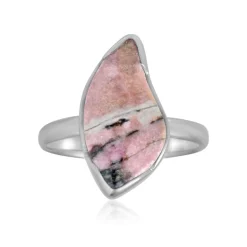 Sulawesi-Rhodonit-Silberring (Bali Barong)