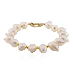 Süßwasserzuchtperlen-Silberarmband (TPC)