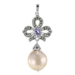 Süßwasserzuchtperlen-Silberanhänger (Annette classic)