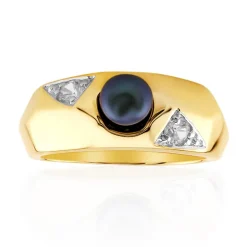 Süßwasserzuchtperlen-Silberring (TPC)