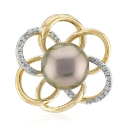 Tahitiperlen-Goldanhänger (Michelle Albala)