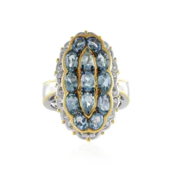 Tansania-Aquamarin-Silberring (Gems en Vogue)