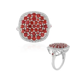 Tansania-Rubin-Silberring (Adela Silber)