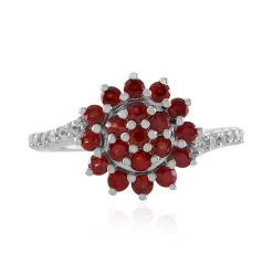 Tansania-Rubin-Silberring (Adela Silber)