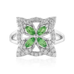 Tansania-Tsavorit-Silberring