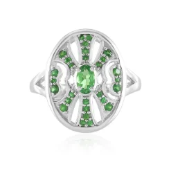 Tansania-Tsavorit-Silberring