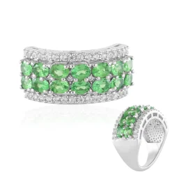 Tansania-Tsavorit-Silberring