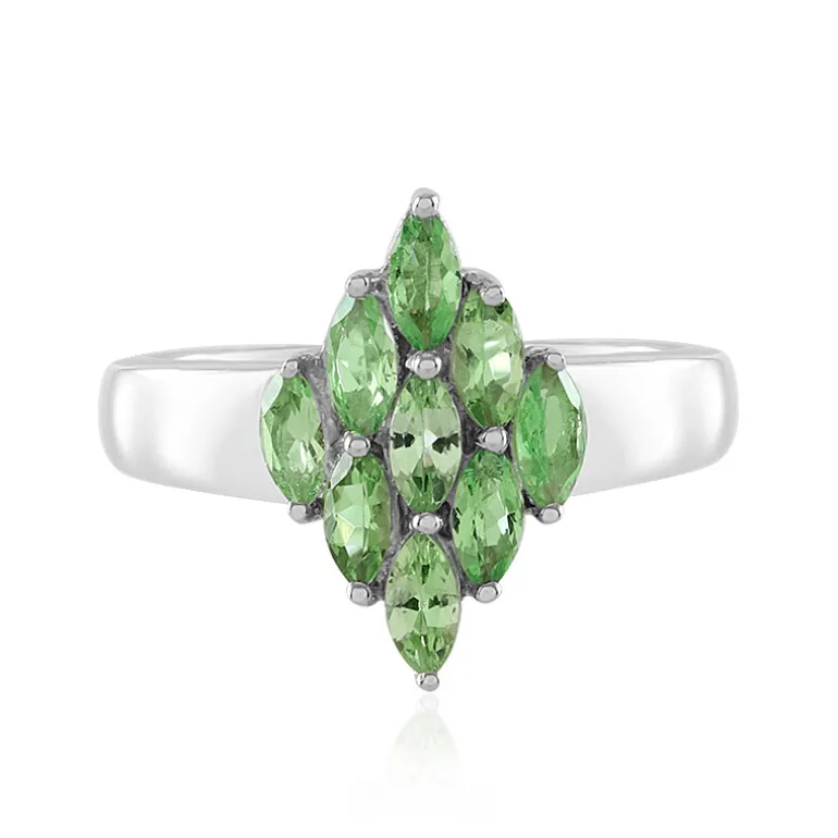 Tansania-Tsavorit-Silberring