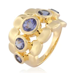 Tansanit-Goldring (de Melo)