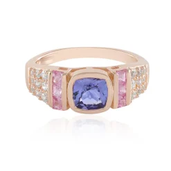 Tansanit-Silberring (Adela Silber)