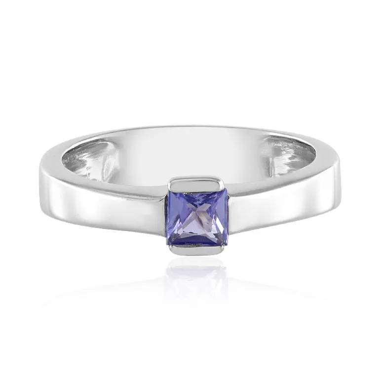 Tansanit-Silberring (Adela Silber)