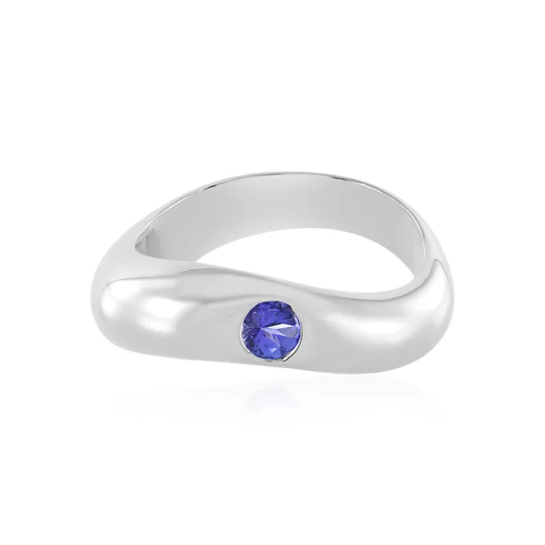 Tansanit-Silberring (de Melo)