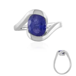 Tansanit-Silberring (de Melo)